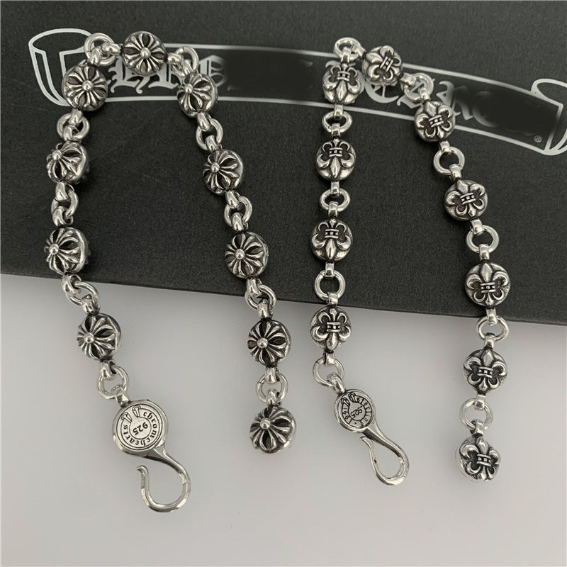 CH Ki Luo xin Tai silver retro cross anchor bracelet punk hi-hop trend personality simple couples bracelets
CH Ki Luo xin Tai silver retro cross anchor bracelet punk hi-hop trend personality simple couples bracelets