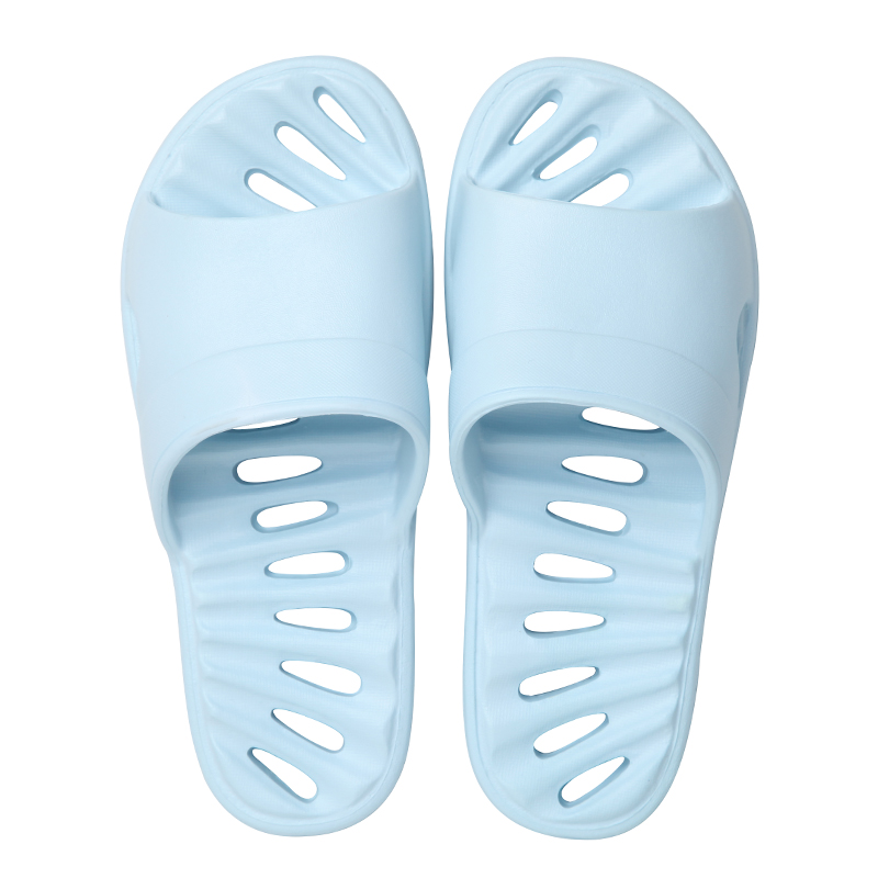 Solid Color Bathroom Slippers Summer Non-Slip Home Indoor Bath Men's Sandals Thick Soft Soles Leak Quickly Dry