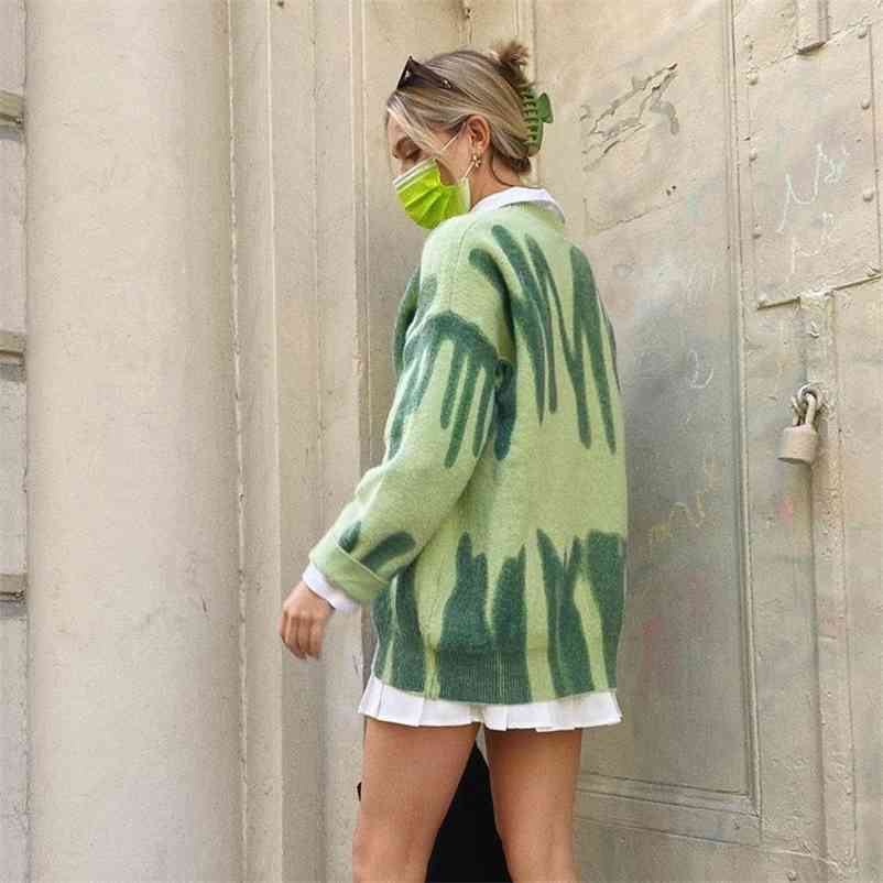Fashion Stripes Women' sweater Oversize y2k Winter Knitted Warm Pullovers Female Streetwear Loose Outerwear 210830, Green
Fashion Stripes Women' sweater Oversize y2k Winter Knitted Warm Pullovers Female Streetwear Loose Outerwear 210830, Green