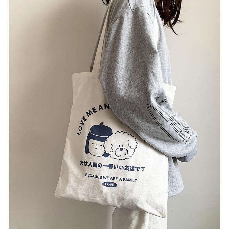 Evening Bags Women Canvas Shoulder Japanese Cotton Woman Tote Handbag Cartoon Dog Cloth Shopping Bag Girl Student Travel Big Shopper
Evening Bags Women Canvas Shoulder Japanese Cotton Woman Tote Handbag Cartoon Dog Cloth Shopping Bag Girl Student Travel Big Shopper