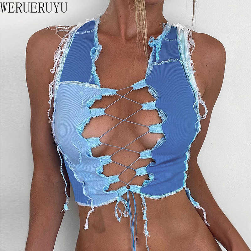 Clothes Gothic Sleeveless Halter Tank Tops Sexy Hollow Out Bandage Tops Streetwear Backless Egirl Aesthetic Vest 210608, Photo color
Clothes Gothic Sleeveless Halter Tank Tops Sexy Hollow Out Bandage Tops Streetwear Backless Egirl Aesthetic Vest 210608, Photo color