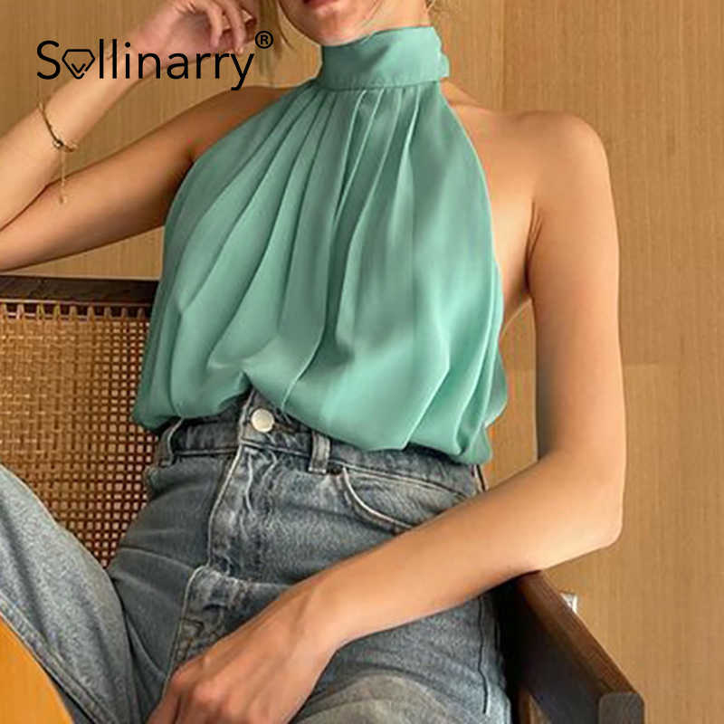 Sollinarry Sexy backless solid halter women tank top Summer bandage fashion sleeveless boho top High street camisole femme 210709, Yellow
Sollinarry Sexy backless solid halter women tank top Summer bandage fashion sleeveless boho top High street camisole femme 210709, Yellow