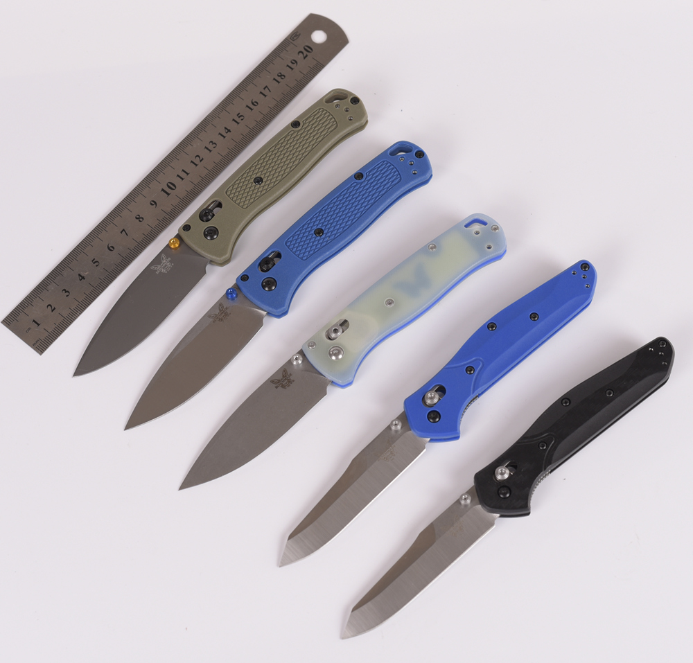Benchmade BM 535 BM940 Bugout AXIS Folding Knife 3.24" S30V Satin Plain Blade, multicolor Grivory&G10 Handles EDC Outdoor Camping Gear
Benchmade BM 535 BM940 Bugout AXIS Folding Knife 3.24" S30V Satin Plain Blade, multicolor Grivory&G10 Handles EDC Outdoor Camping Gear