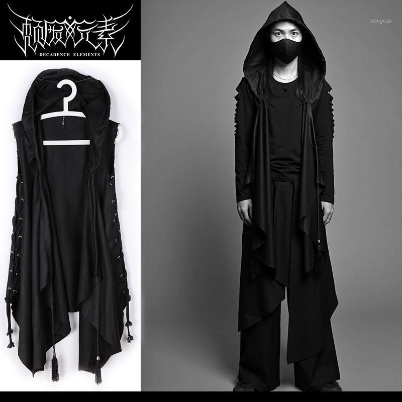 Men' Vests Clothing Fashion Hairstylist Cloak Robe Male Hairdresser Personality Hooded Vest Singer Costumes, Black
Men' Vests Clothing Fashion Hairstylist Cloak Robe Male Hairdresser Personality Hooded Vest Singer Costumes, Black