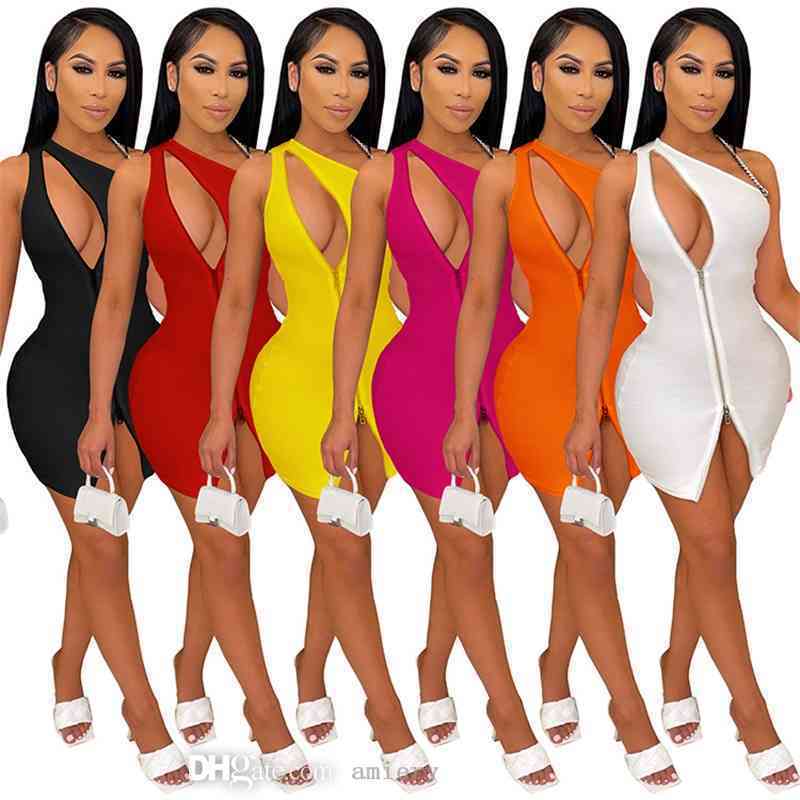 Designers Summer Womens Midi Dresses Sexy One Shoulder Sleeveless Hollow Out Dress With Zipper Personality And Fashion One-piece Skirt, Red
Designers Summer Womens Midi Dresses Sexy One Shoulder Sleeveless Hollow Out Dress With Zipper Personality And Fashion One-piece Skirt, Red
