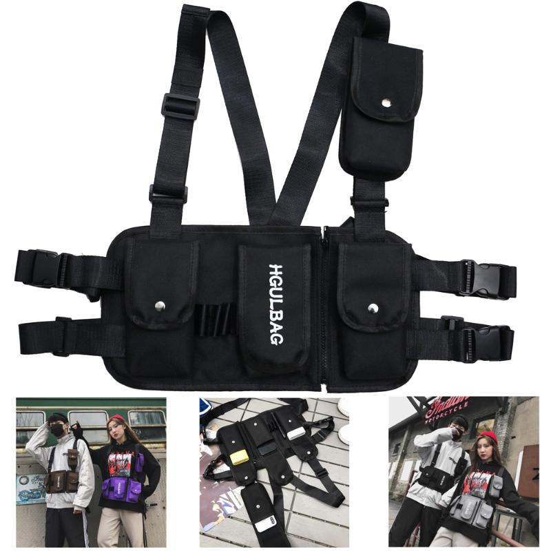 Unisex Fashion Oxford Chest Rig Bag Black Vest Hip Hop Streetwear Functional Tactical Harness West Wist Pack Waist Bags
Unisex Fashion Oxford Chest Rig Bag Black Vest Hip Hop Streetwear Functional Tactical Harness West Wist Pack Waist Bags