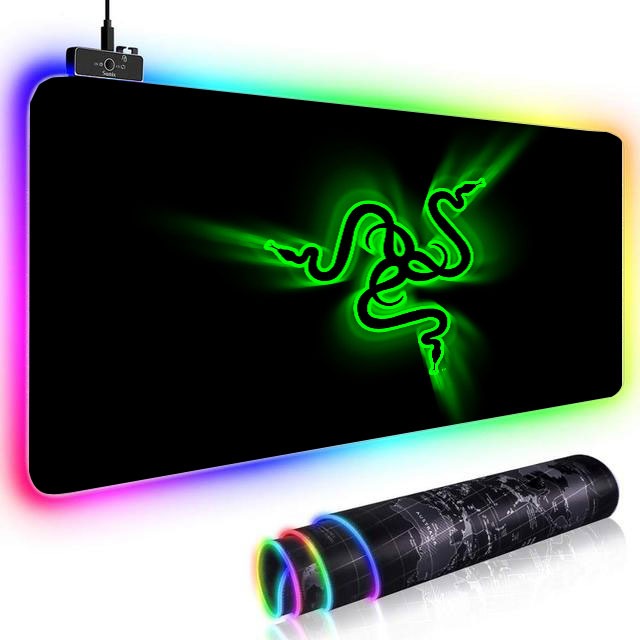 Large RGB Mouse Pad xxl Gaming Mousepad LED Mause Pad Gamer Copy Razer Mouse Carpet Big keyboard mouse pad Mat with Backlit gift