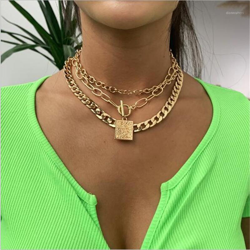 Ingemark Punk Miami Cuban Choker Necklace Colar Hip Hop Big Thick Chunky Chain Fashion Square Pendant Women Jewelry Chains
Ingemark Punk Miami Cuban Choker Necklace Colar Hip Hop Big Thick Chunky Chain Fashion Square Pendant Women Jewelry Chains