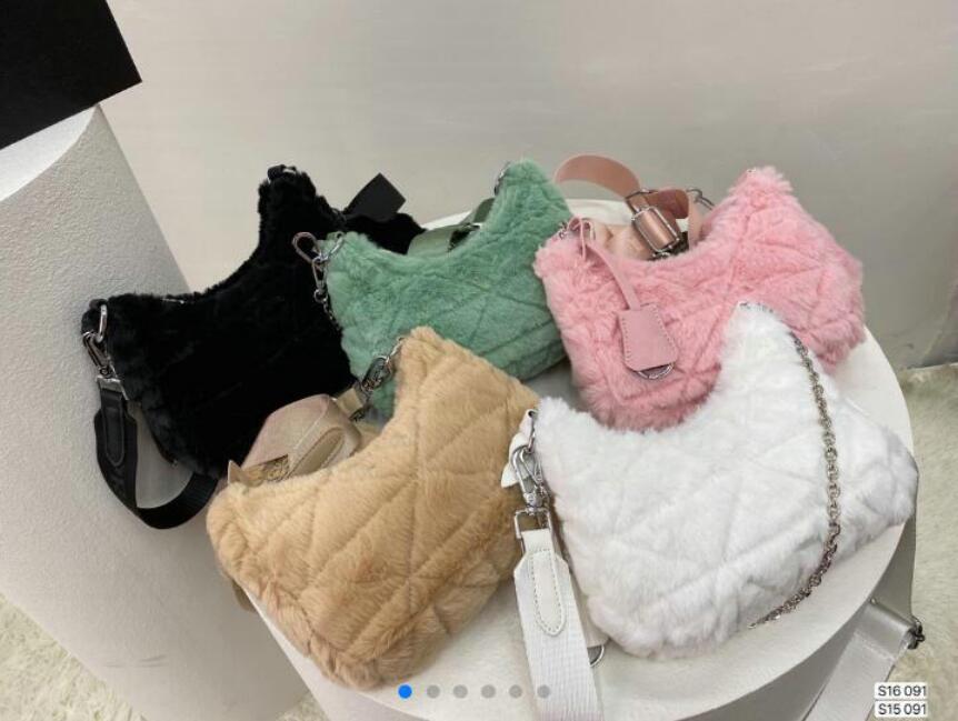 Women 2pcs/set winter Shoulder bag fashion 2pcs/set designer Rabbit rabbit wool Crossbody handbag hobo rabbit hair wallet purse, White
Women 2pcs/set winter Shoulder bag fashion 2pcs/set designer Rabbit rabbit wool Crossbody handbag hobo rabbit hair wallet purse, White