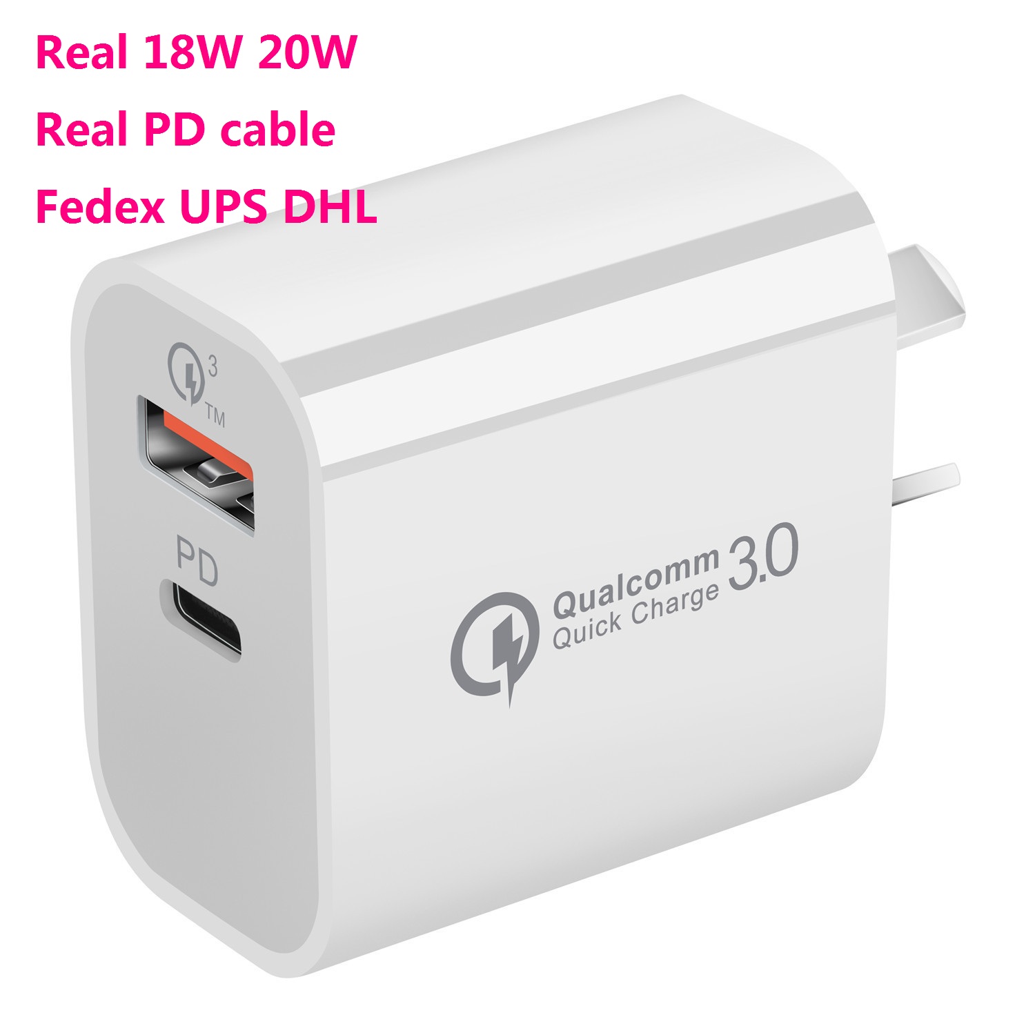 FedEx UPS Real 18W 20W PD Charger for 13 12 Pro XS Max XR 8 Fast Charging Type C Wall Adapter Qucik Charge American standard capacitors leav
FedEx UPS Real 18W 20W PD Charger for 13 12 Pro XS Max XR 8 Fast Charging Type C Wall Adapter Qucik Charge American standard capacitors leav
