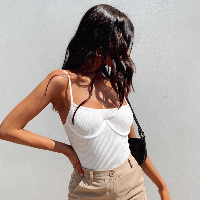 Streetwear Bottoming Shirt Suit Women Summer Suspenders Backless Sexy Slim Solid Color Female Skinny Bodysuit 210608, White
Streetwear Bottoming Shirt Suit Women Summer Suspenders Backless Sexy Slim Solid Color Female Skinny Bodysuit 210608, White
