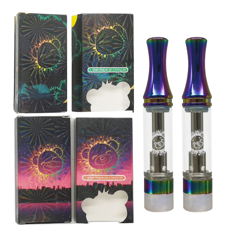 Buddah Bear Vape Carts 0.8ml 1ml Rinbow Cartridges Empty 510 Thread Thick Oil Cartridge Glass Tanks Atomizers Vaporizer Vapes Pens with Push Packaging Boxes
Buddah Bear Vape Carts 0.8ml 1ml Rinbow Cartridges Empty 510 Thread Thick Oil Cartridge Glass Tanks Atomizers Vaporizer Vapes Pens with Push Packaging Boxes