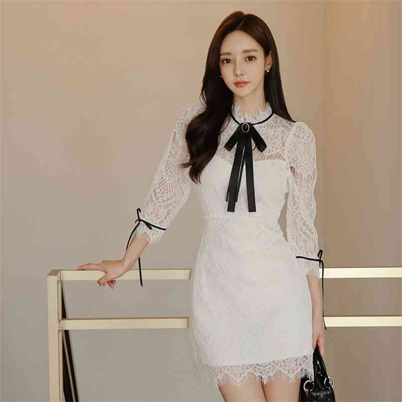 The han edition fashion temperament show thin silk tassel dress 210602, White
The han edition fashion temperament show thin silk tassel dress 210602, White
