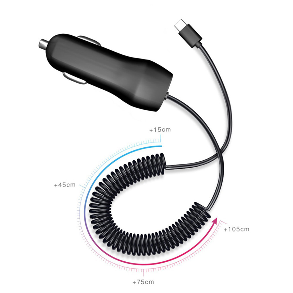 Car Charger Fast Charging Charge Micro USB Type C Lighting Cable For iPhone