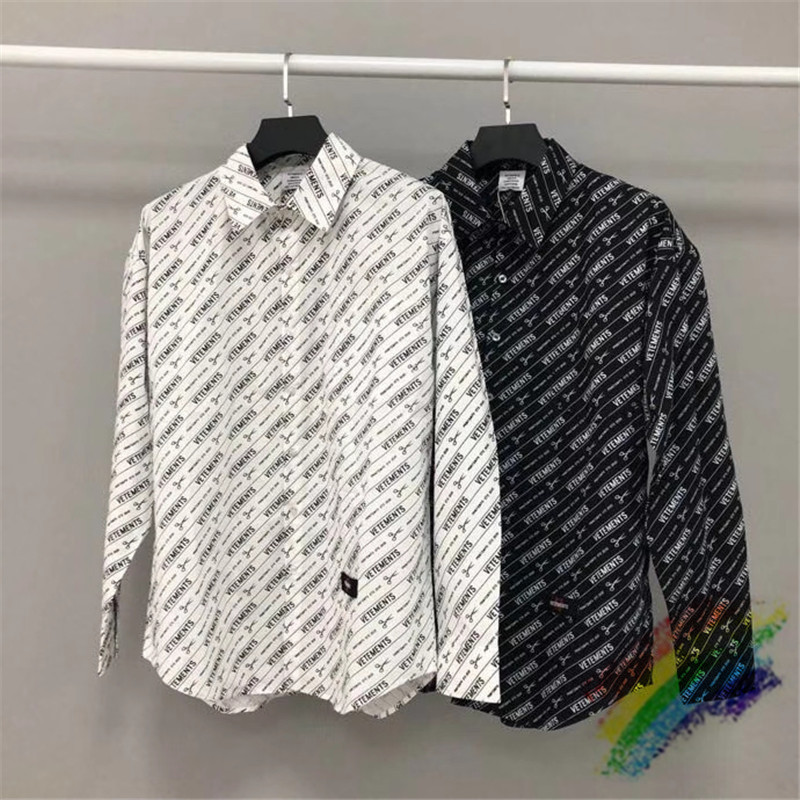 t shirts Oversize Vetements Shirts Men Women Black white scissors full printing Shirt V-shaped embroidery Blouse VTM Long Sleeve
t shirts Oversize Vetements Shirts Men Women Black white scissors full printing Shirt V-shaped embroidery Blouse VTM Long Sleeve