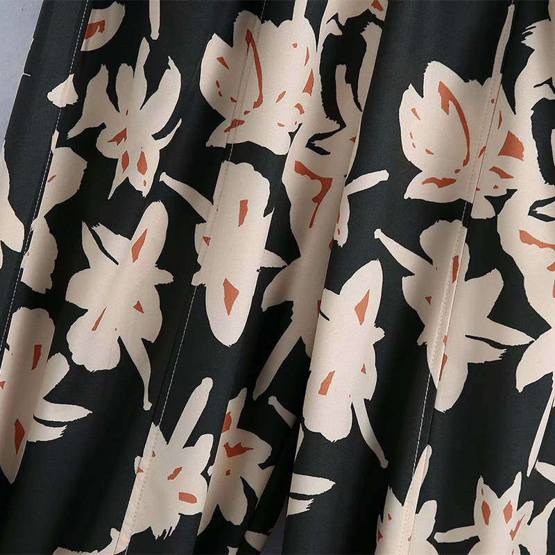 Oversize Women Straight High Waist Pants Spring-autumn Fashion Ladies Beach Casual Loose Female Print Trousers 210515