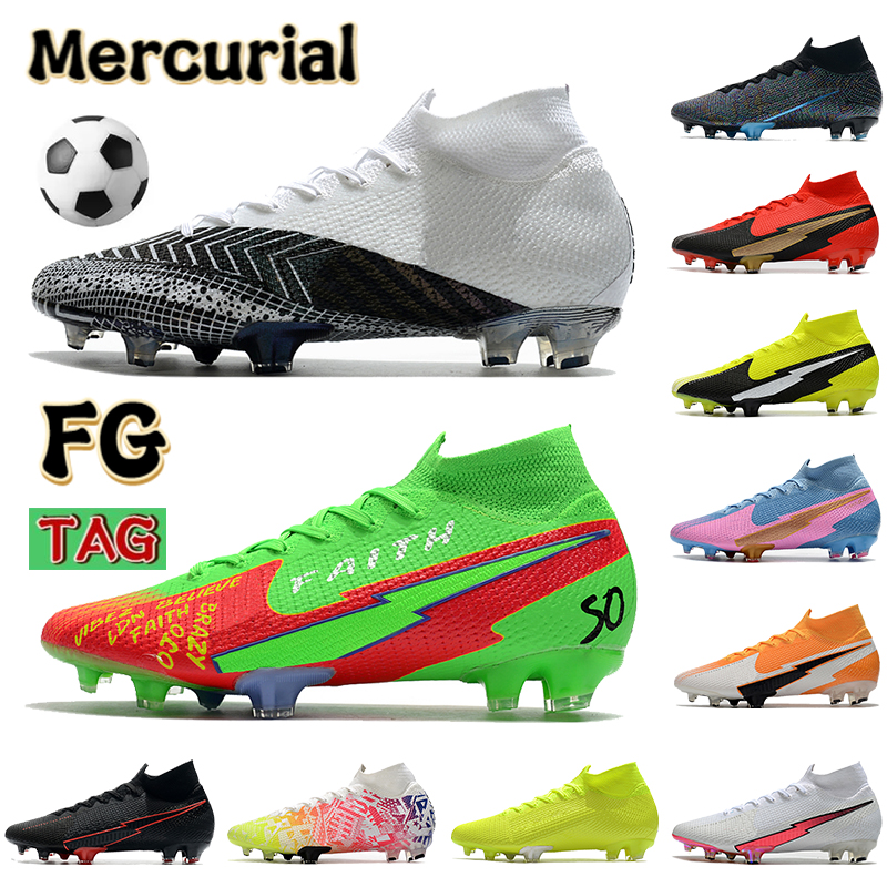 2022 Mercurial Superfly 7 Elite FG mens Soccer boots Shoes leather black white Anthracite metallic bomber grey Korea volt football cleats Sneakers
2022 Mercurial Superfly 7 Elite FG mens Soccer boots Shoes leather black white Anthracite metallic bomber grey Korea volt football cleats Sneakers