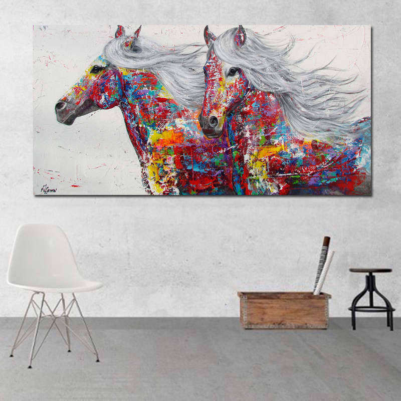 Graffiti Art Canvas Painting Posters and Print Elephant Animal Quadro Modern Wall Pictures For Living Room Unframed