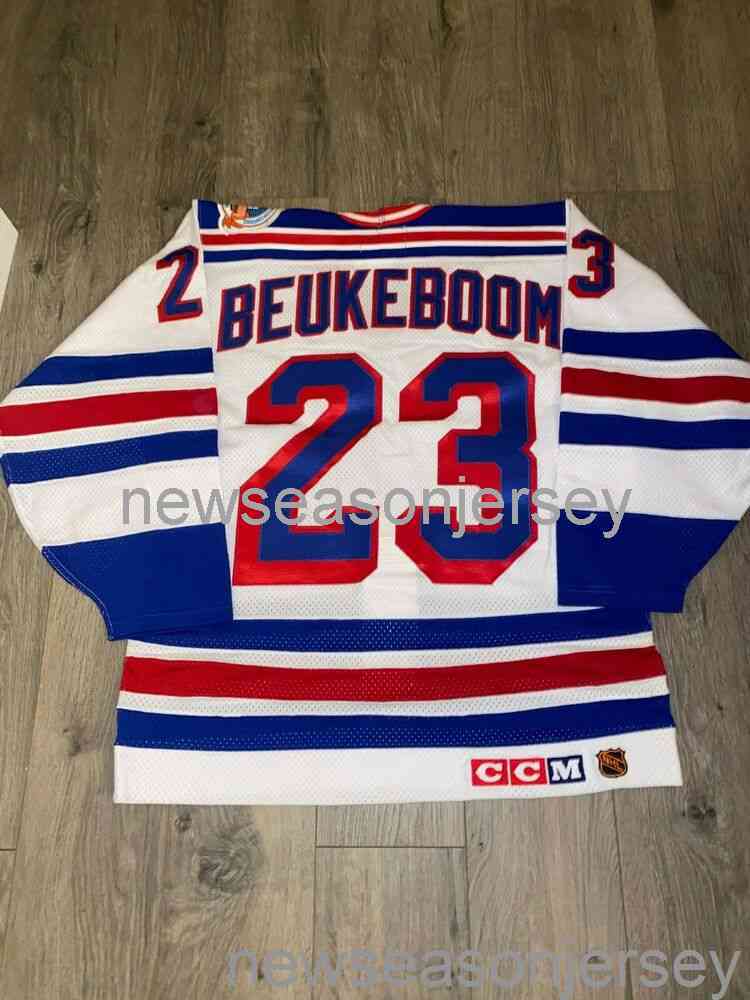 Stitched Jeff Beukeboom 44 New York Rangers CCM JERSEY 1994 Stanley Cup Patch custom any name number, White
Stitched Jeff Beukeboom 44 New York Rangers CCM JERSEY 1994 Stanley Cup Patch custom any name number, White