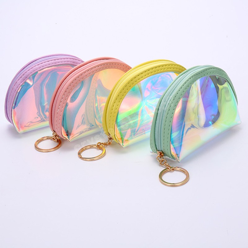 Transparent Women Small Wallet Laser Zipper Coin Purses Bag Clutch Fashion Handbag Female Key Purse Mini Cosmetics Storage Pouch, Mixed color
Transparent Women Small Wallet Laser Zipper Coin Purses Bag Clutch Fashion Handbag Female Key Purse Mini Cosmetics Storage Pouch, Mixed color