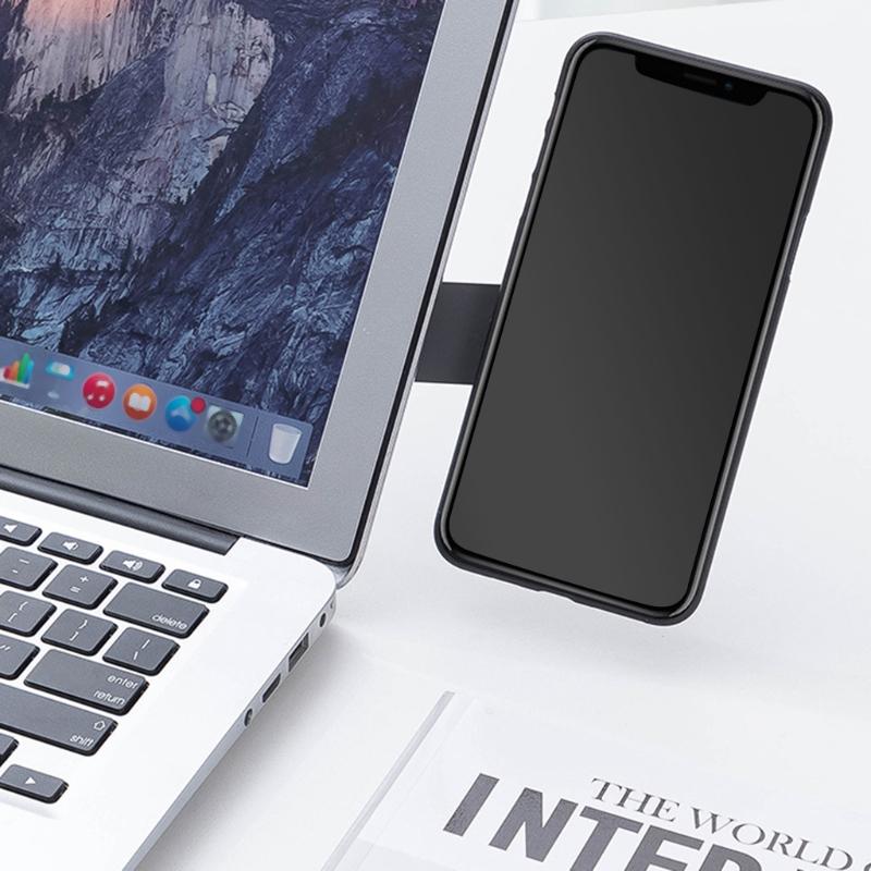 Cell Phone Mounts & Holders Laptop Mobile Holder Adjustable Side Mount Clip Magnetic Computer Expansion Bracket Foldable Shrink Cellphone St