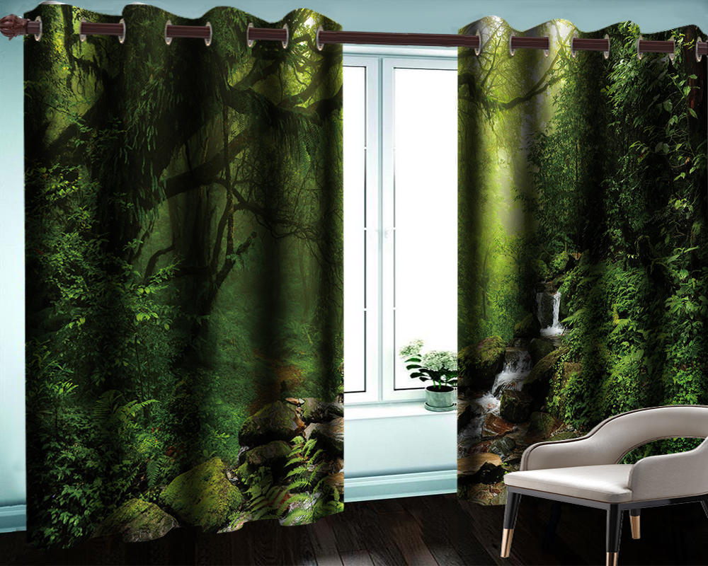 Verdant Virgin Forest 3d Landscape Curtain Modern Home Decoration Living Room Bedroom Kitchen Blackout Custom Any Size Window Curtains
Verdant Virgin Forest 3d Landscape Curtain Modern Home Decoration Living Room Bedroom Kitchen Blackout Custom Any Size Window Curtains