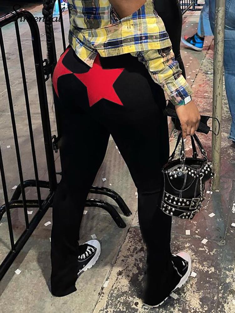 Women' Pants & Capris Simenual Star Print Bodycon Baddie Clothes Women High Waist Sporty Black Athleisure One Piece Outfit Long Trousers Sp
Women' Pants & Capris Simenual Star Print Bodycon Baddie Clothes Women High Waist Sporty Black Athleisure One Piece Outfit Long Trousers Sp