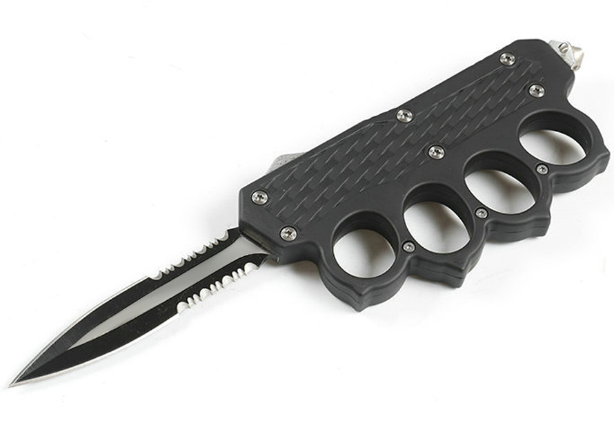 Promotion Knuckle Bag Serrated AUTO Knives Double Pocket 440C Tactical Edge EDC Knife Gift Blade With Nylon Action/Single Xiihm
Promotion Knuckle Bag Serrated AUTO Knives Double Pocket 440C Tactical Edge EDC Knife Gift Blade With Nylon Action/Single Xiihm