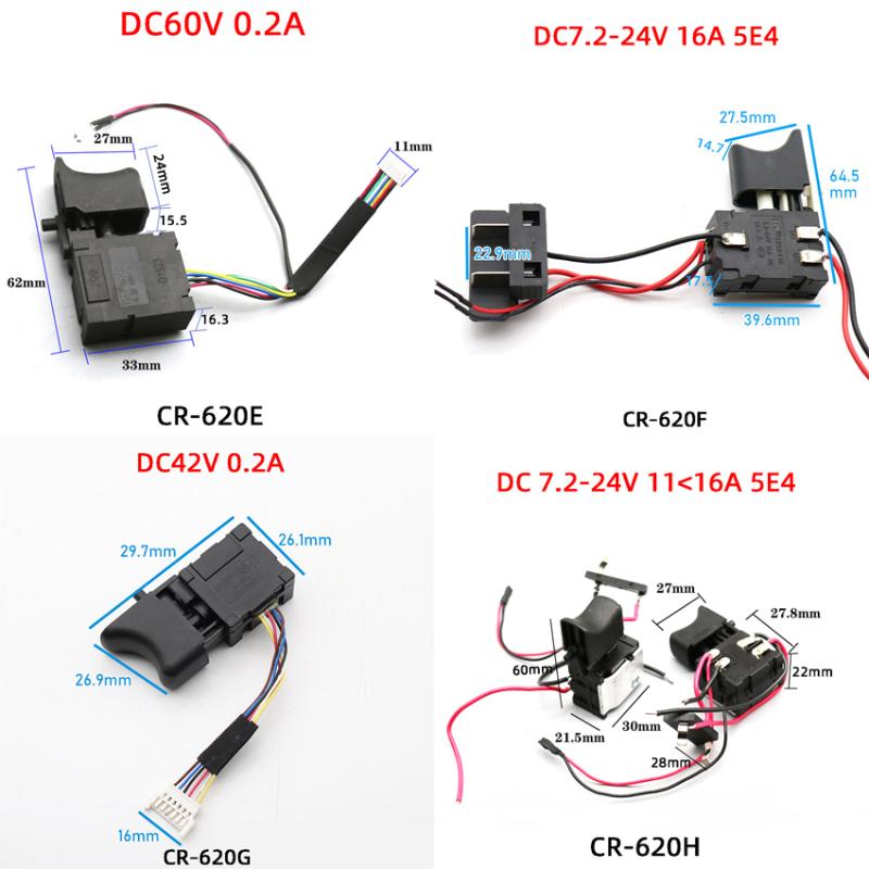 Smart Home Control 7.2 V - 24 Drill Speed Controller Switch Lithium Battery Cordless Trigger With Small Light
Smart Home Control 7.2 V - 24 Drill Speed Controller Switch Lithium Battery Cordless Trigger With Small Light