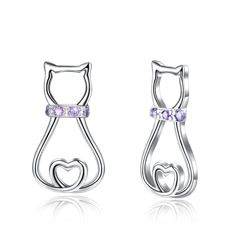 Stud S Kitten Love Multi-color Electroplated Gold And Silver Earrings925 Sterling Earrings, Golden;silver
Stud S Kitten Love Multi-color Electroplated Gold And Silver Earrings925 Sterling Earrings, Golden;silver
