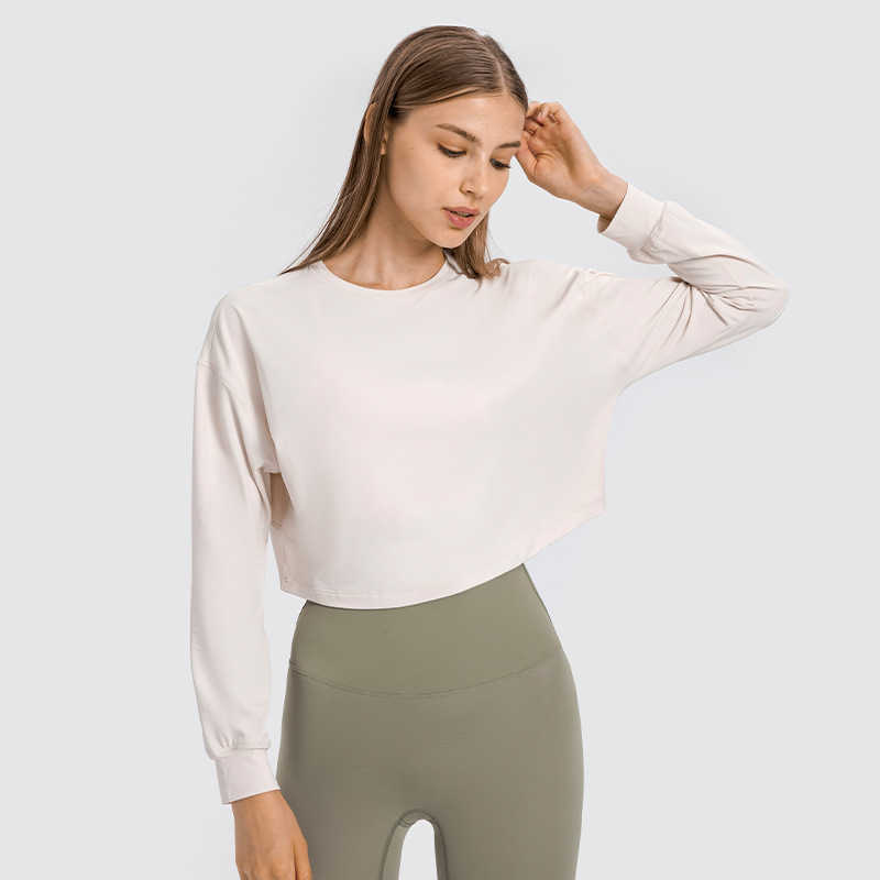 New Lulu jacquard yoga clothes in autumn and winter 2021 loose fast drying sports long sleeve outdoor fitness top for women, Black
New Lulu jacquard yoga clothes in autumn and winter 2021 loose fast drying sports long sleeve outdoor fitness top for women, Black