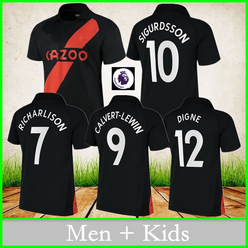 Everton Soccer Jerseys 2021 2022 James Sigurdsson Doucoure Keane Walcott Richarlison Football Shirt Men Jersey + Kids Kit uniform, Black;yellow
Everton Soccer Jerseys 2021 2022 James Sigurdsson Doucoure Keane Walcott Richarlison Football Shirt Men Jersey + Kids Kit uniform, Black;yellow