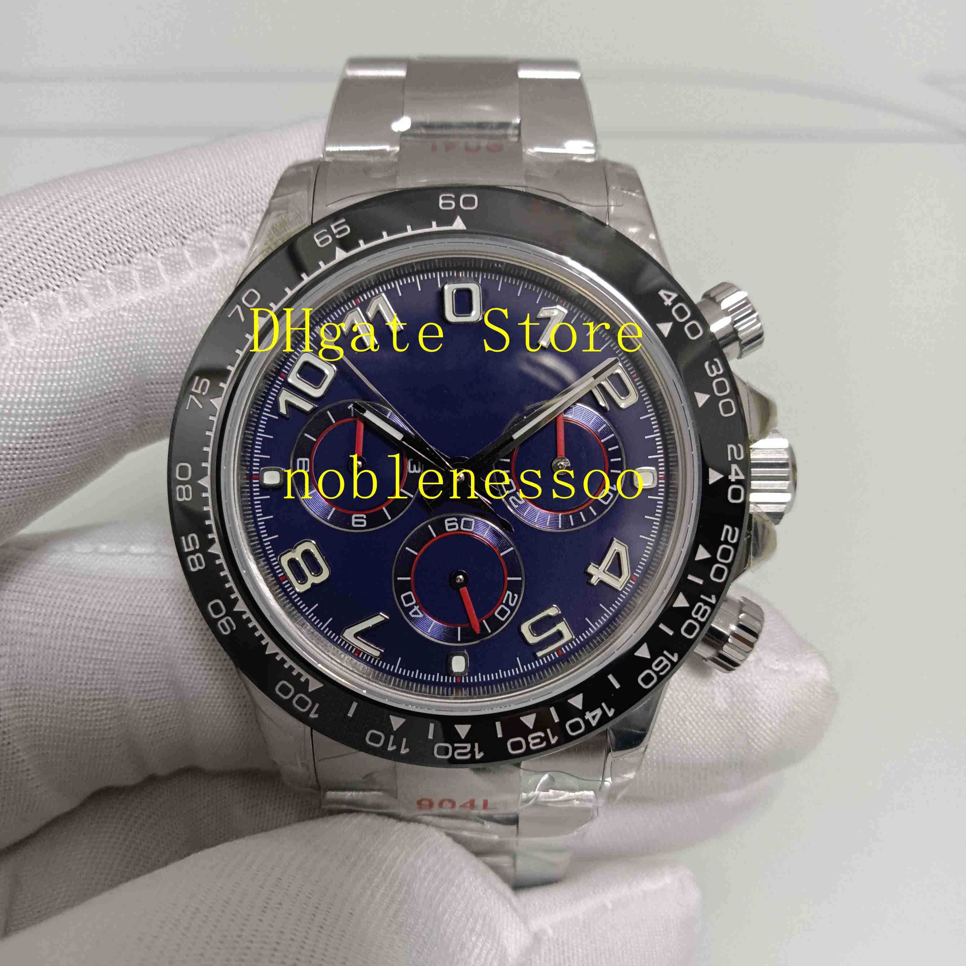 11 Model CAL.4130 Automatic Chronograph Watch Men's 40mm 116509 Slate Arabic Racing Blue Dial 116500 116506 116503 116520 116519 Ceramic Bezel Mens Watches, 09
11 Model CAL.4130 Automatic Chronograph Watch Men's 40mm 116509 Slate Arabic Racing Blue Dial 116500 116506 116503 116520 116519 Ceramic Bezel Mens Watches, 09