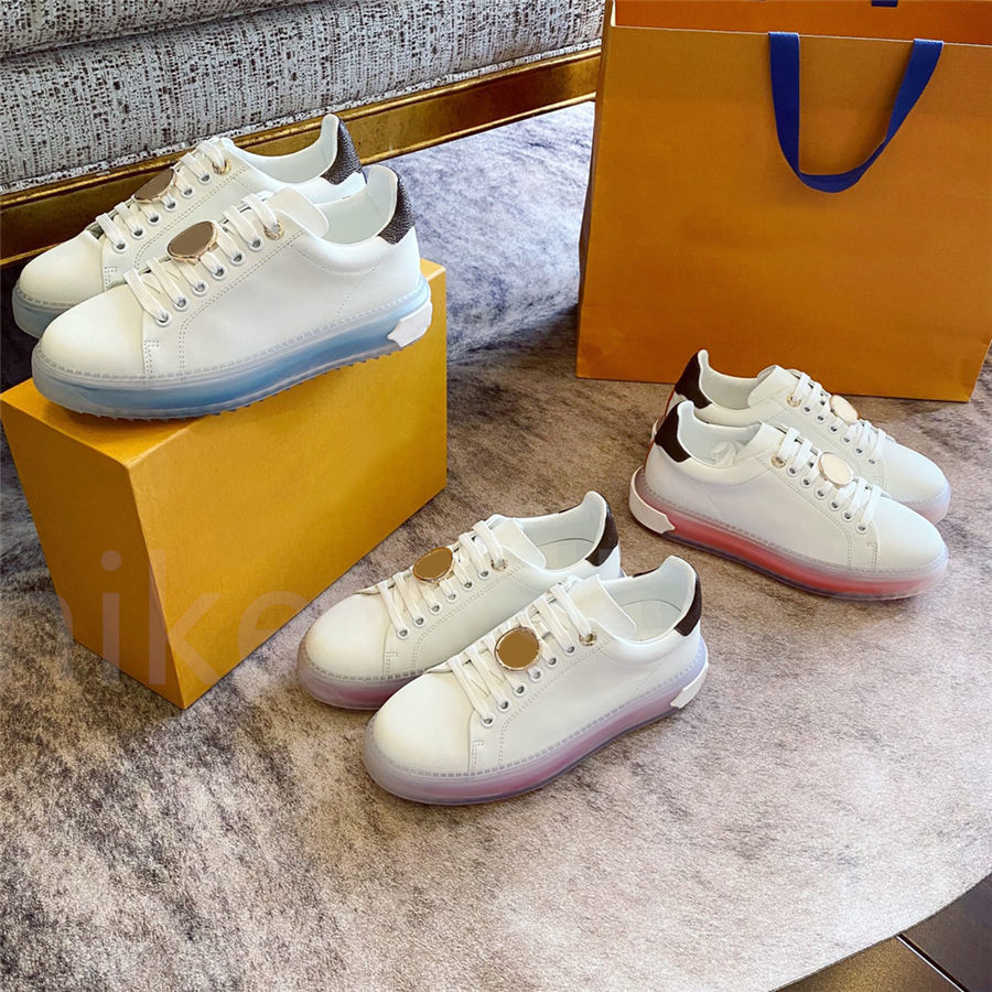 Luxurys Designer Time Out Sneaker Casual Shoes Women Low Top Circle Transparent Rubber Outsole Leather Calfskin Classic Trainers -40, Color 03
Luxurys Designer Time Out Sneaker Casual Shoes Women Low Top Circle Transparent Rubber Outsole Leather Calfskin Classic Trainers -40, Color 03