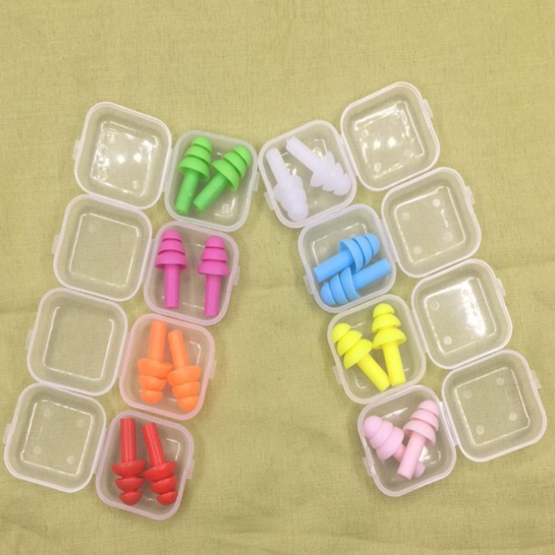 Silicone Earplugs Swimmers Soft and Flexible Ear care Plugs for travelling & sleeping reduce noise Earplug