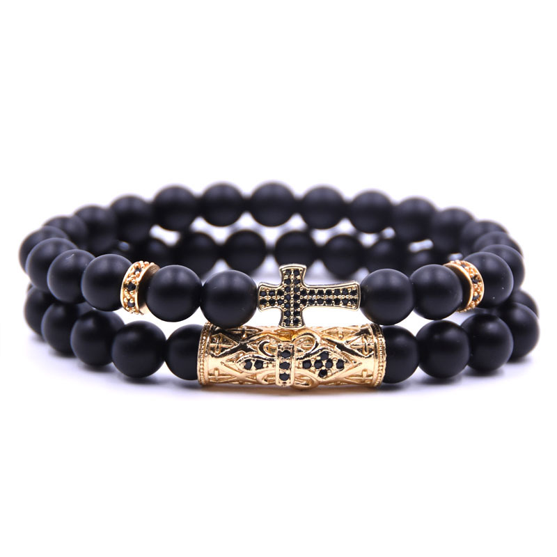 Cross bracelets set Natural stone black beaded bracelet for women beads pulseras men bileklik mens accesorios man brazalete
Cross bracelets set Natural stone black beaded bracelet for women beads pulseras men bileklik mens accesorios man brazalete