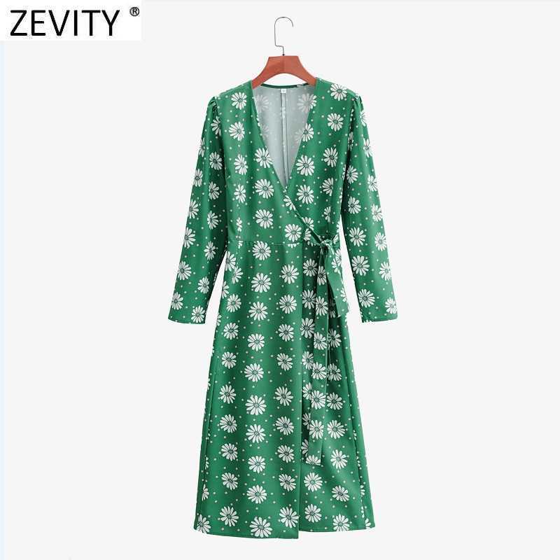 Zevity Women Elegant Cross V Neck Flower Print Casual Slim Kimono Dress French Style Long Sleeve Lace Up Chic Vestido DS4685 210603, As pic ds4685ff
Zevity Women Elegant Cross V Neck Flower Print Casual Slim Kimono Dress French Style Long Sleeve Lace Up Chic Vestido DS4685 210603, As pic ds4685ff