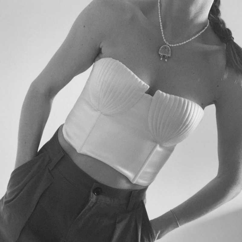 DEAT spring and summer women clothes fashion vestido straps sexy stain croved busty outfits bra WP51301L 210625