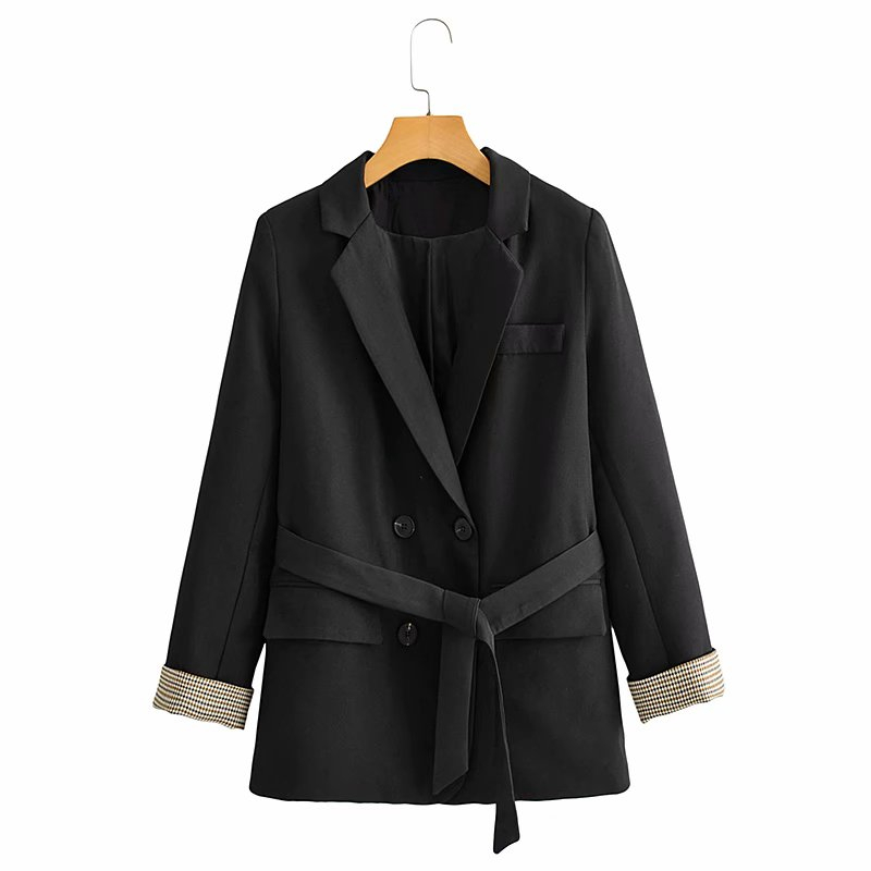 women's jackets female blazers solid office ladies wear spring thin black jacket double breasted outwear 1o7m, Black;brown
women's jackets female blazers solid office ladies wear spring thin black jacket double breasted outwear 1o7m, Black;brown