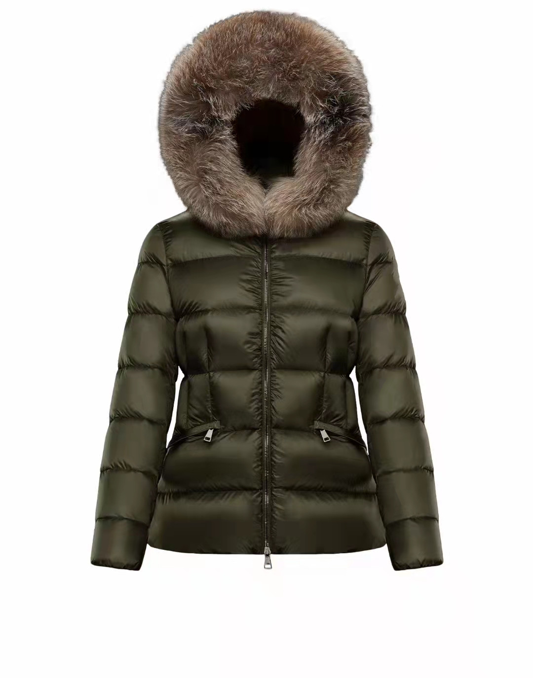 Women Nylon Short Down Jacket Zipper Closure Pockets BeltThick Warm Coat Classic Designer Lady Fur Hood Winter Outwear, Customize
Women Nylon Short Down Jacket Zipper Closure Pockets BeltThick Warm Coat Classic Designer Lady Fur Hood Winter Outwear, Customize