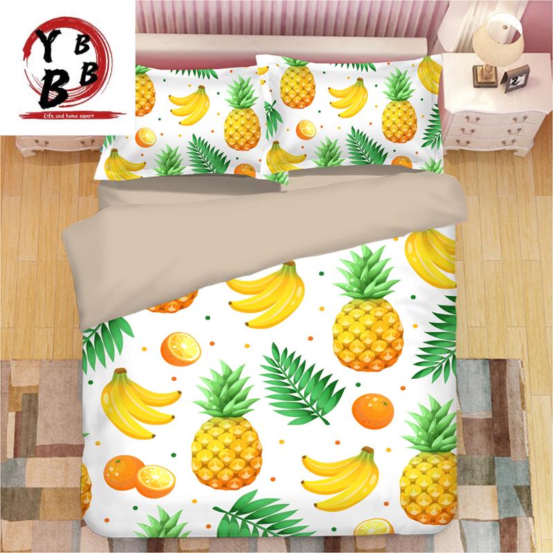 Bedding Sets Watercolor Duvet Cover Set Exotic Fruits Pattern Pineapples Bananas Oranges Tropical Leaves Single Quilt, Style 7
Bedding Sets Watercolor Duvet Cover Set Exotic Fruits Pattern Pineapples Bananas Oranges Tropical Leaves Single Quilt, Style 7
