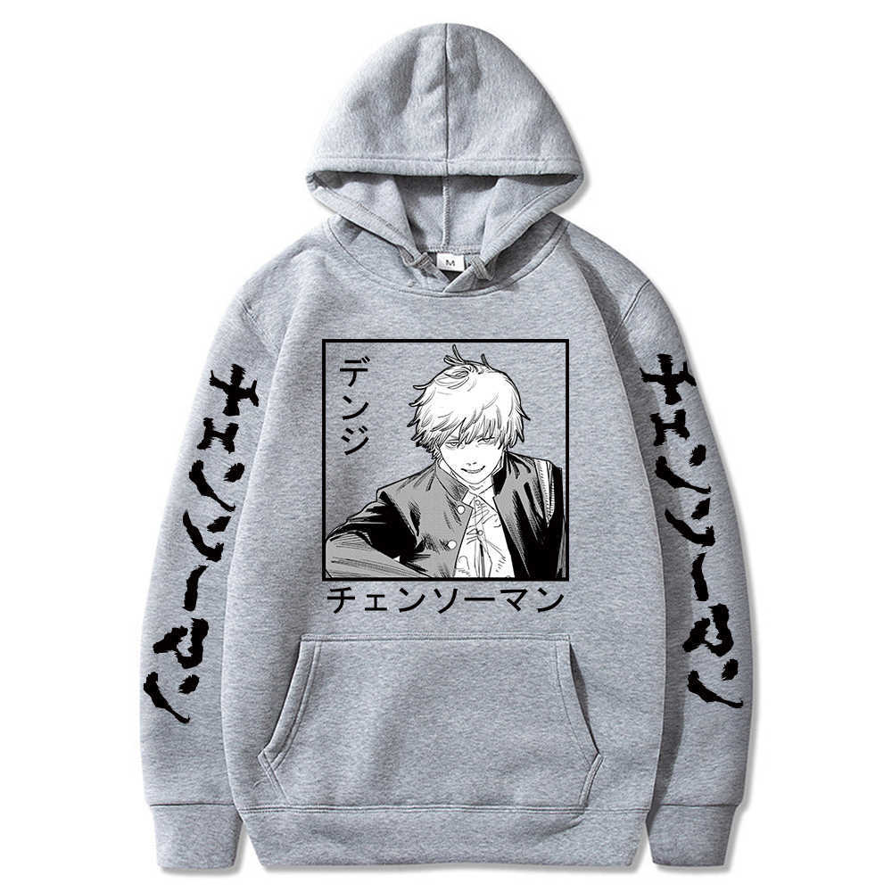 2021 Anime Chainsaw Man Graphic Long Sleeve Hoodies Harajuku Hoodie Pullover Tops Fashion joker H0910