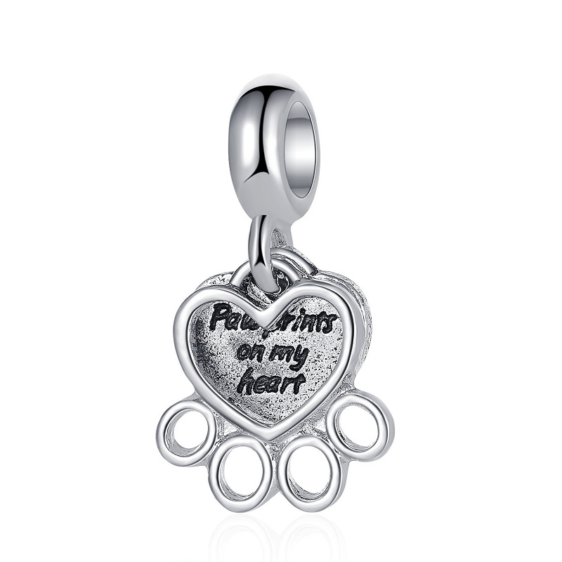 20pcs Dog Paw Print on My Heart Pendant Charms European Beads Fit Pandora 925 Sterling Silver Snake Chain Bracelet Charms Jewelry DIY Making Women Accessories
20pcs Dog Paw Print on My Heart Pendant Charms European Beads Fit Pandora 925 Sterling Silver Snake Chain Bracelet Charms Jewelry DIY Making Women Accessories