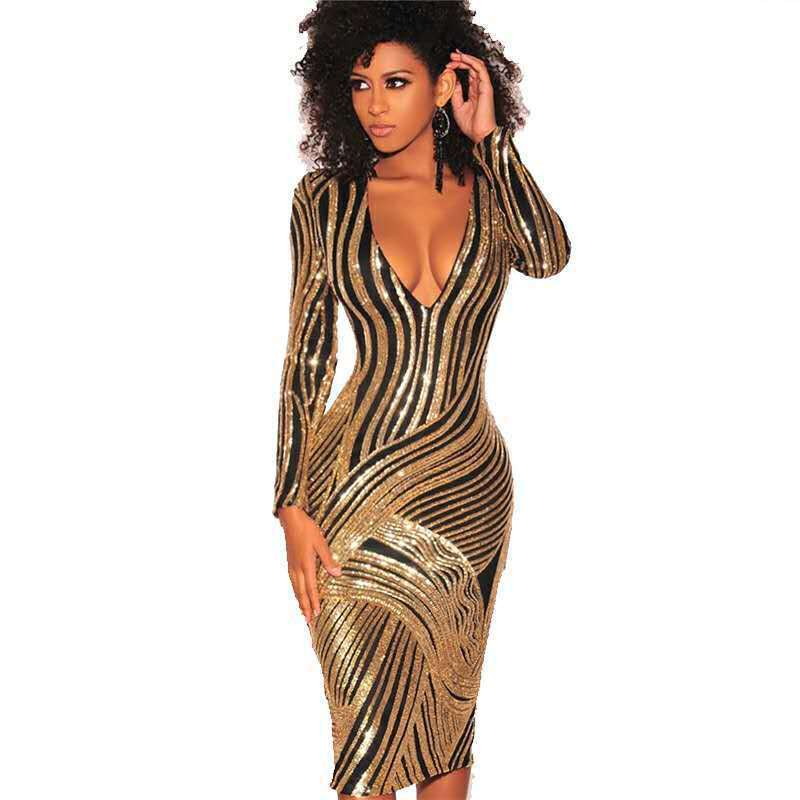 Women's Sheath Dress Knee Length Dress Gold Long Sleeve Striped Glitter Fall Spring Deep V Elegant Sexy Going Out 2021, Black;gray
Women's Sheath Dress Knee Length Dress Gold Long Sleeve Striped Glitter Fall Spring Deep V Elegant Sexy Going Out 2021, Black;gray