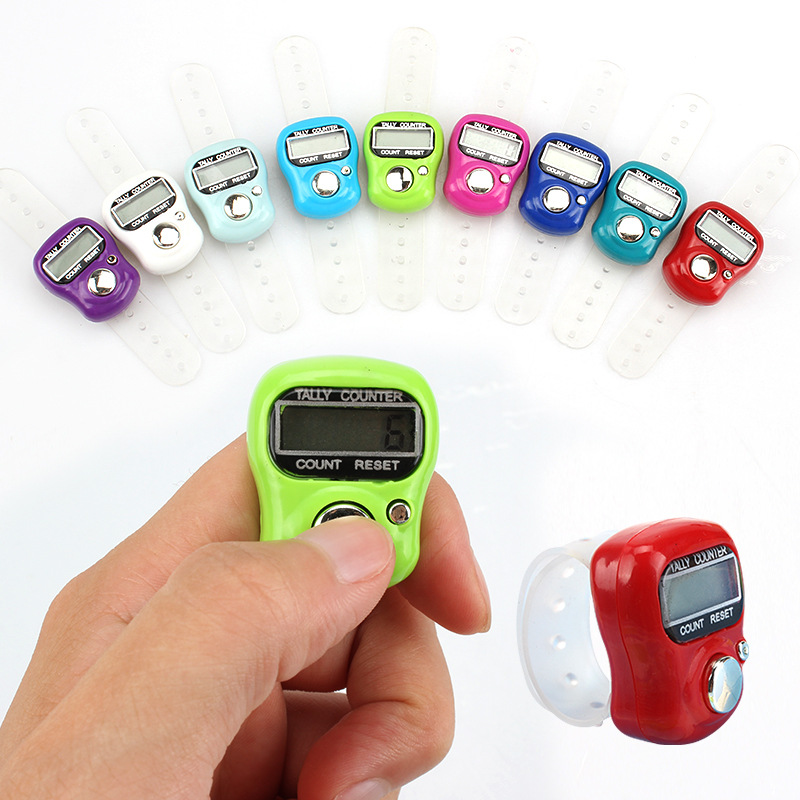 Finger Hand Band Screen Tally Electronic LCD Digital Counter Mini Ring Hold Head Count Tasbih Tasbeeh Pgdew 544 T2, Silver
Finger Hand Band Screen Tally Electronic LCD Digital Counter Mini Ring Hold Head Count Tasbih Tasbeeh Pgdew 544 T2, Silver
