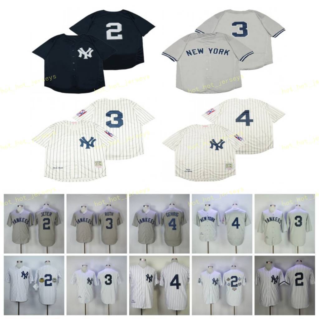 Retired 2 Derek Jeter Baseball Jersey 3 BABE RUTH 4 Lou Gehrig 1939 Vintage Retro Cooperstown Mesh Stitched Pullover, Blue;black
Retired 2 Derek Jeter Baseball Jersey 3 BABE RUTH 4 Lou Gehrig 1939 Vintage Retro Cooperstown Mesh Stitched Pullover, Blue;black