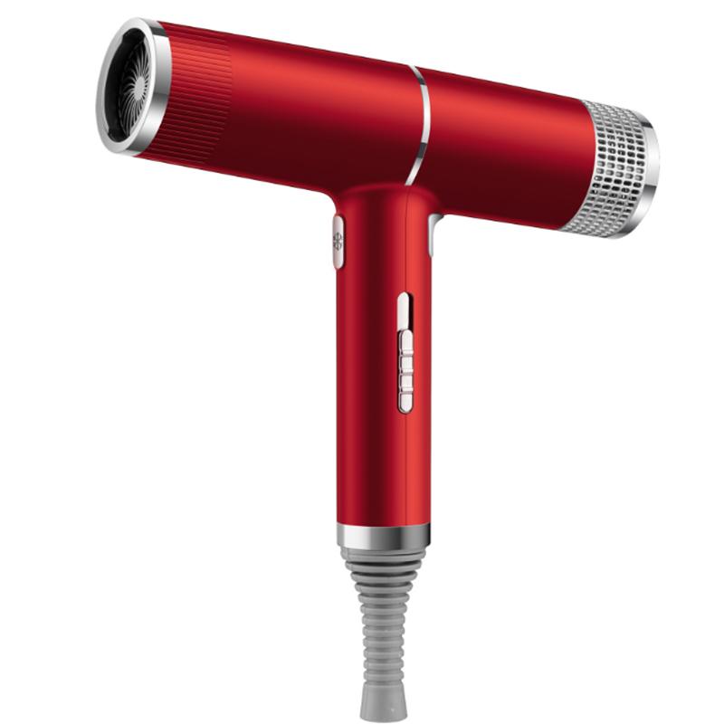 

Professional Hair Dryer, Lightweight Ionic Blow Negative Ion Fast Drying Damage Protection 3 Heat Settings & Electric Brushes
