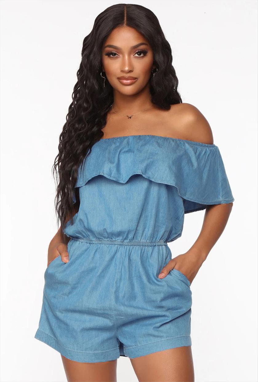 strapless off shoulder ruffles womens jumpsuit playsuit sleeveless denim look summer high waist shorts, Black;white
strapless off shoulder ruffles womens jumpsuit playsuit sleeveless denim look summer high waist shorts, Black;white