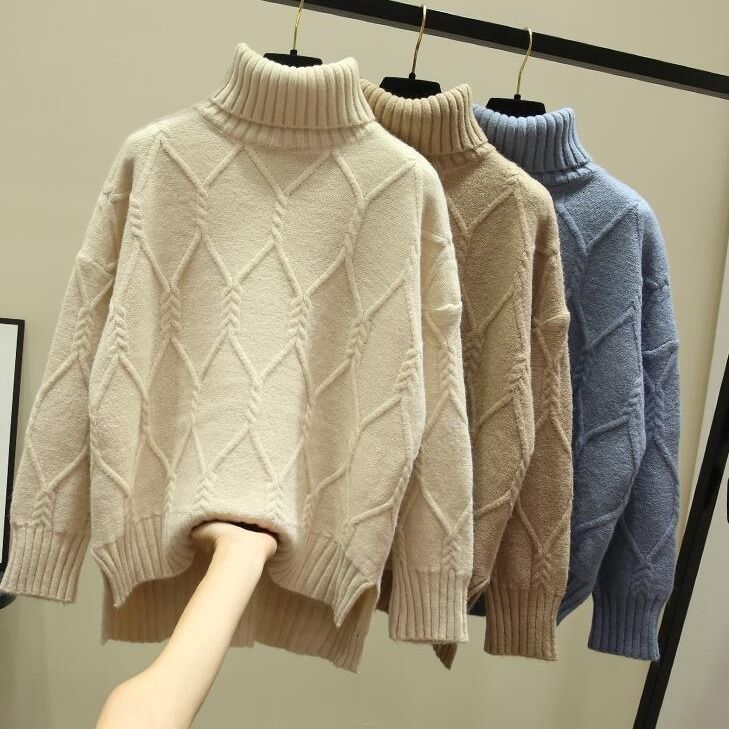 Women's Sweaters Oversize Turtleneck Women Sweater Autumn Winter Cashmere Cotton Blend Pullover Pull Femme Hiver Loose Jumper Woman 1WLJ, Pink
Women's Sweaters Oversize Turtleneck Women Sweater Autumn Winter Cashmere Cotton Blend Pullover Pull Femme Hiver Loose Jumper Woman 1WLJ, Pink