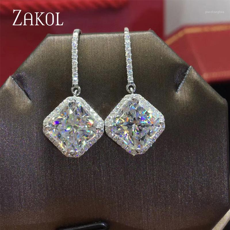 Dangle & Chandelier ZAKOL Luxury Shiny Big Square Stone Cubic Zirconia Earing For Elegant Women Fashion CZ Wedding Party Jewelry, Silver
Dangle & Chandelier ZAKOL Luxury Shiny Big Square Stone Cubic Zirconia Earing For Elegant Women Fashion CZ Wedding Party Jewelry, Silver